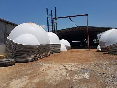 Hầm biogas composite quả nhỏ đường kính 1m9 phù hợp cho hộ gia đình và trang trại nhỏ
